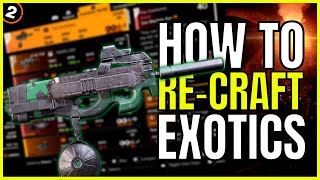 HOW TO CRAFT amp REROLL STATS ON EXOTICS The Division 2 [upl. by Taryne]