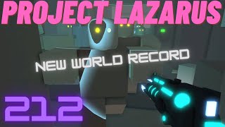 Roblox Project Lazarus New World Record Research Map Round 212 Highights [upl. by Asher]