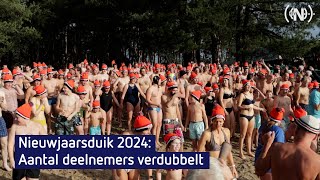 Nieuwjaarsduik 2024 Zandenplas Nunspeet [upl. by Goth]