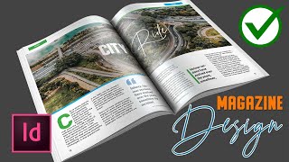 ✅ How to Create a Magazine Layout Design in InDesign CC Tutorial [upl. by Hope]