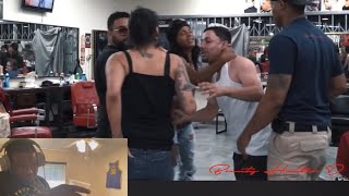 Girlfriend Catches Cheating Boyfriend While Getting His Haircut Bounty hunter D  Reaction [upl. by Negroj]