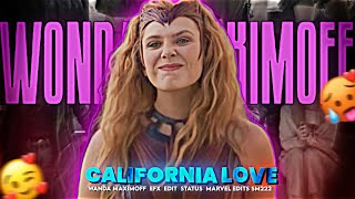 CALIFORNIA LOVE x WANDA MAXIMOFF 🥵 Efx Edit Status ❤️ Elizabeth olsen 🥰 Marvel [upl. by Araeic]