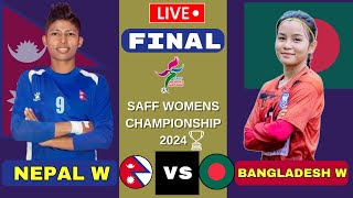 NEPAL VS BANGLADESH FINAL  SAFF WOMENS CHAMPIONSHIP 2024  NEP VS BAN PREMATCH ANALYSIS [upl. by Jannery]