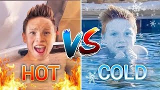 Hot 🔥 vs Cold 🥶 Pool challengeगर्म और ठंडा पूल चुनौती  The Ninja Fam Hindi [upl. by Acinonrev]