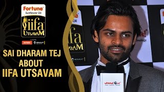 Sai Dharam Tej about Ram Charan and Akhils Live Performance  IIFA Utsavam 2016  Green Carpet [upl. by Nomyad]