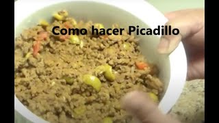 Como hacer carne MolidaPicadillo 0 Guisada para rellenos de papaalcapurriaspastelillos [upl. by Malti391]