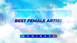 2024MAMA Nominees  BEST FEMALE ARTIST  Mnet 241014 방송 [upl. by Tiana]