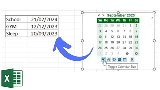 How to Insert a Calendar in Excel the Simplest Way [upl. by Orvan324]