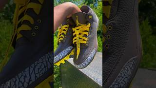 Custom team color Jordan 3 cleats 🐝 shorts football customcleats cleats nfl [upl. by Cherilynn447]