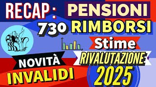 PENSIONI 👉 RIMBORSI AUMENTI 2025 NUOVA RIFORMA IRPEF IMPORTI APRILE NOVITÀ INVALIDI 📌 RECAP❗️ [upl. by Cornia]