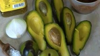 Salsa de aguacate con chipotles RecetasdeLuzMa [upl. by Einnok]