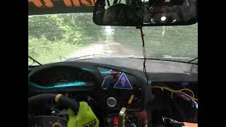 Ojibwe Forest Rally OFR 2022 SS11 Catching the Zombie CRX then going into the woods a second time [upl. by Sarat969]