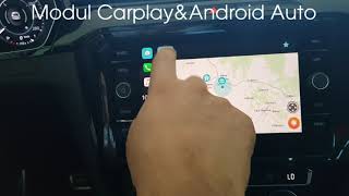 Modul Carplay control OEM VWSKODA MIB2 BMW CICNBT MERCEDES NTG45NTG5 [upl. by Anayra]