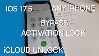 iOS 175 iCloud Unlock iPhone 45678X1112131415 Any iOS✔️Bypass Activation Lock Success✔️ [upl. by Kellyn]