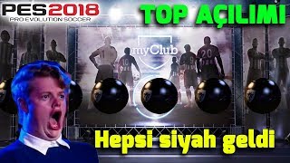 TÜM TOPLAR SİYAH OLDU  PES 2018 TOP AÇILIMI [upl. by Hen895]