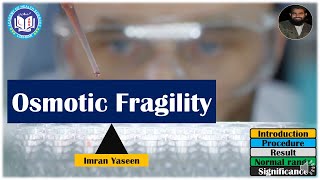 Red cells Osmotic Fragility test amp hemolysins hemolysis vs fragility  Hematology  by Imran Yaseen [upl. by Ann]