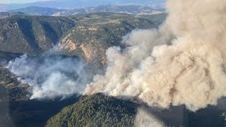 Crews making good progress building line around BCs Keremeos Creek fire [upl. by Aerb]