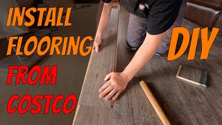 HOW TO Install Laminate Flooring 101 Start to Finish Costco 2020 [upl. by Halvaard197]