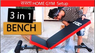 Home gym bench  Kobo 3 in 1 bench unboxing and assembling  gym bench on amazon for home workout [upl. by Nairam691]