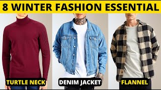 8 Winter Essentials Every Men Should Have  Winter Fashion Items  Mens Fashion  हिंदी में [upl. by Leirbag]