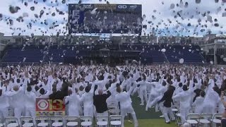 US Naval Academy Midshipmen Class Of 2017 Graduates [upl. by Peder]