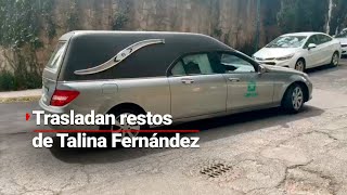 QEPD  Así trasladaron los restos de Talina Fernández para su cremación [upl. by Haraz852]