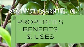 Bergamot Essential Oil  Benefits amp Uses [upl. by Dnomso]