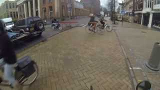 near miss moped vs cyclist [upl. by Auos]