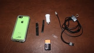 Survival Tip  9V battery phone charger for iPhone or any phone [upl. by Aihsei]