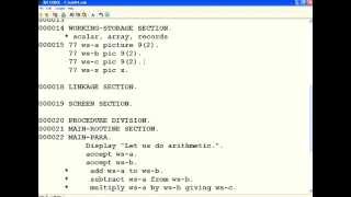 COBOL 4 Arithmetic Operations [upl. by Novehc]