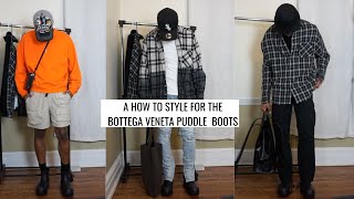 A HOW TO STYLE FOR THE BOTTEGA VENETA PUDDLE BOOTS l THEBROZAYBRAND [upl. by Sirama]