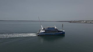 Hydrogenpowered ferry prepares to launch in San Francisco [upl. by Lucias]