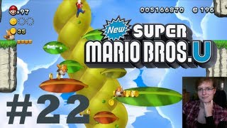 Lets Play New Super Mario Bros U 22 100  Fly to the moon [upl. by Ruyam]