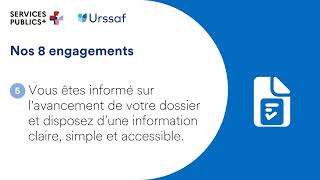 Les 8 engagements de lUrssaf Nord  PasdeCalais dans le cadre du programme quotServices publics quot [upl. by Aynik]