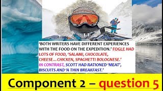 EDUQAS GCSE English Language Paper 2 Question 5  COMPARISON Captain Scott  Ben Fogle exam [upl. by Windsor]