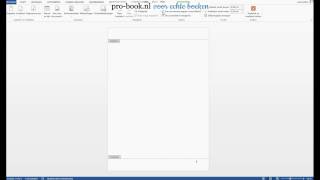 Boek opmaken in Word 2 Paginanummering [upl. by Yursa]