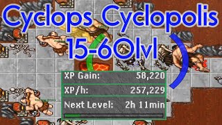 Tibia  Ekspowiska  Cyclopolis Cyclops  Edron  260kh  1560lvl [upl. by Anitnas]