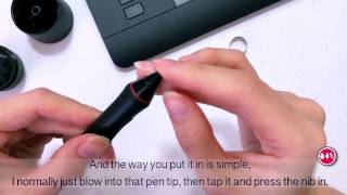 Changing Wacom Pen Nibs [upl. by Novets]