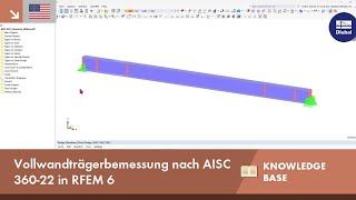 EN KB 001883  Vollwandträgerbemessung nach AISC 36022 in RFEM 6 [upl. by Trebreh]