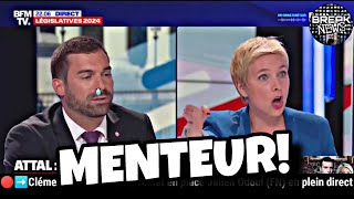 🔴➡️Front Populaire Clémentine Autain détruit Julien Odoul en plein direct [upl. by Mateya]