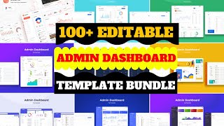 Big Bundle Admin Dashboards amp Website Templates [upl. by Ahtanaram610]