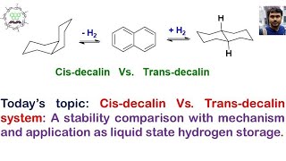 CisDecalin Vs TransDecalin Stability comparison mechanism MCQ and application as H2 storage [upl. by Yokoyama]