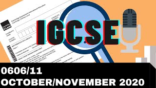 IGCSE Add Math October November 2020 Paper 11 060611 [upl. by Temme919]