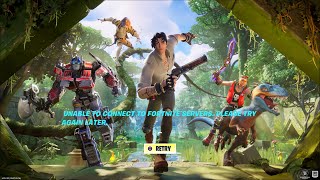 FORTNITE HOW TO FIX SERVERS DOWN Unable to Connect to Fortnite Servers Error [upl. by Adnohs]