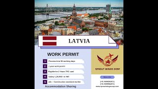 latvia  Job Opportunities  Budget Plan  Sprout Wings Surat [upl. by Idolem]