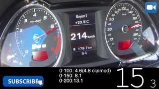 Audi RS6 V10 50 TFSI 0250 kmh GREAT Acceleration [upl. by Brott]