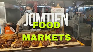 🇹🇭 4K The best food markets in Jomtien Pattaya  Night Market and Yaimak Market  March 2024 [upl. by Rj]