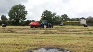 Hall Contracts Baling Haylage Part 1 [upl. by Saerdna]