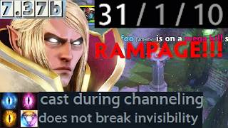 HOW TO ABUSE INVOKER BROKEN META  31 KILLS RAMPAGE  737b INVOKER GAMEPLAY [upl. by Taddeo895]