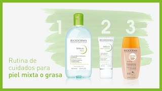 Rutina de Cuidados para Piel Mixta o Grasa  BIODERMA PielAcneica [upl. by Shaum959]